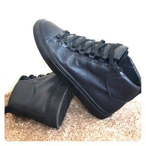 Balenciaga Arena High-Top Black Leather 41 EU 8.5